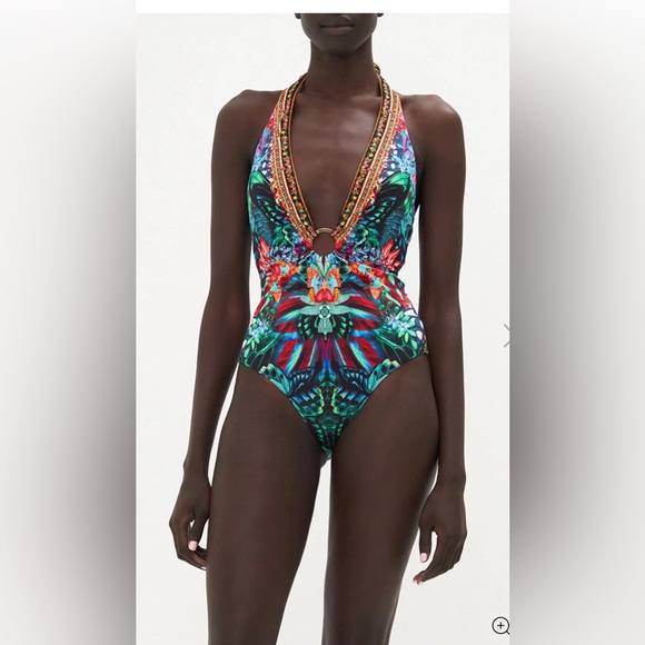 Camila Ring Detail Plunge V One Piece, X-Small, $359 - Picture 7 of 16